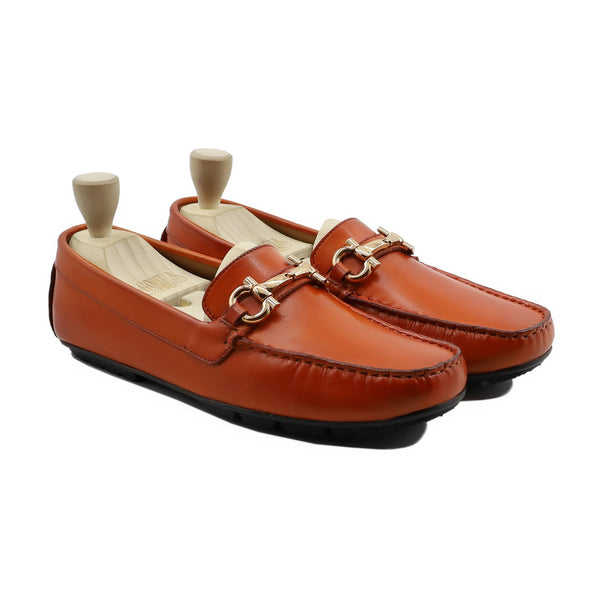 Provo - Men's Orange Tan Calf Leather Driver Shoe