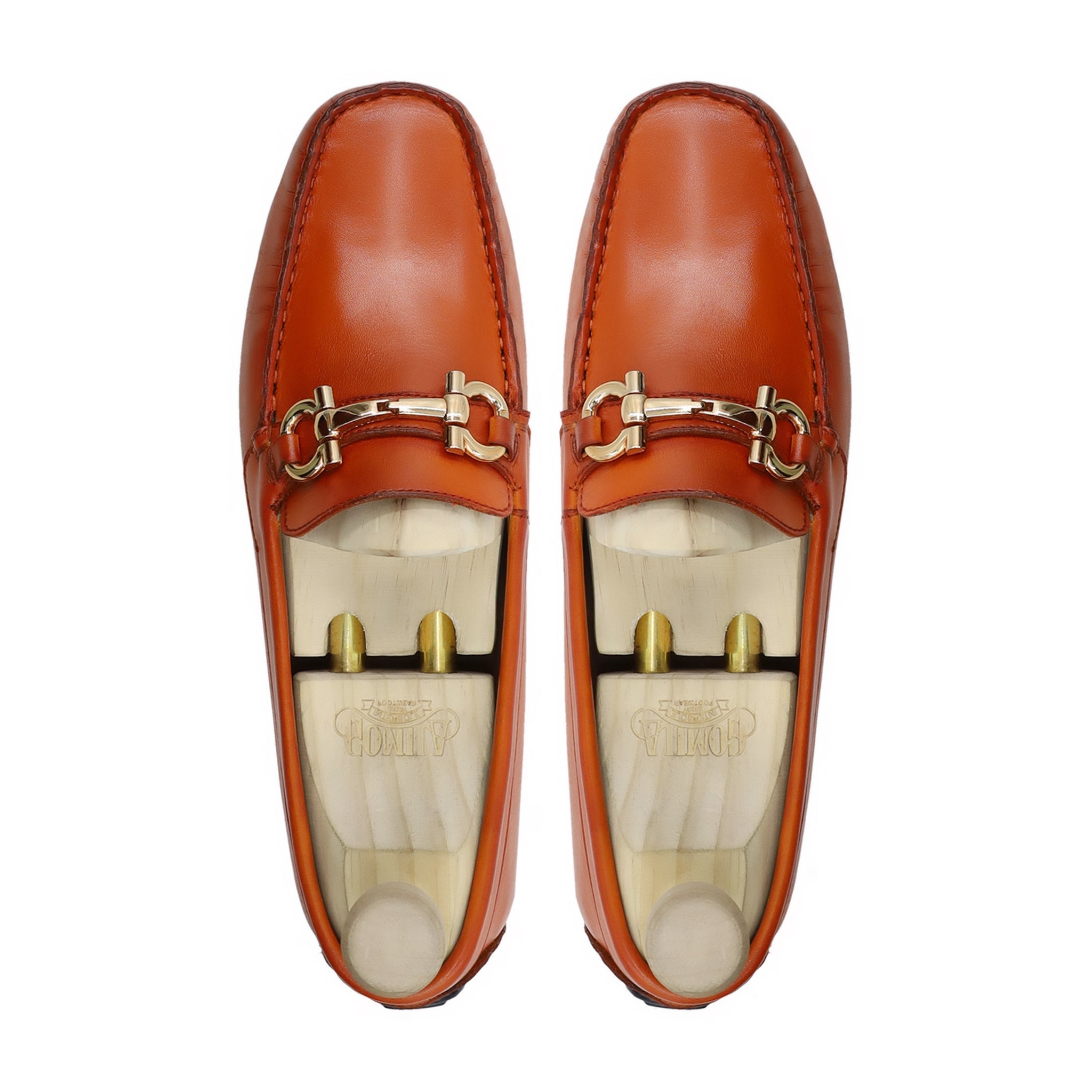 Provo - Men's Orange Tan Calf Leather Driver Shoe