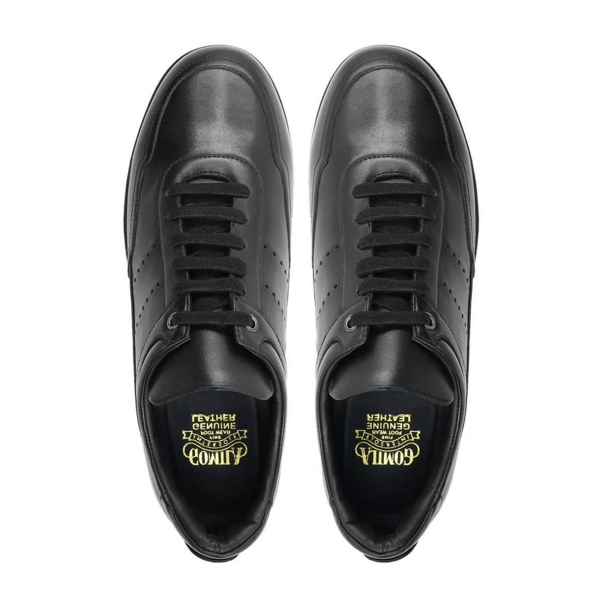 Prome - Men's Black Calf Leather Jogger