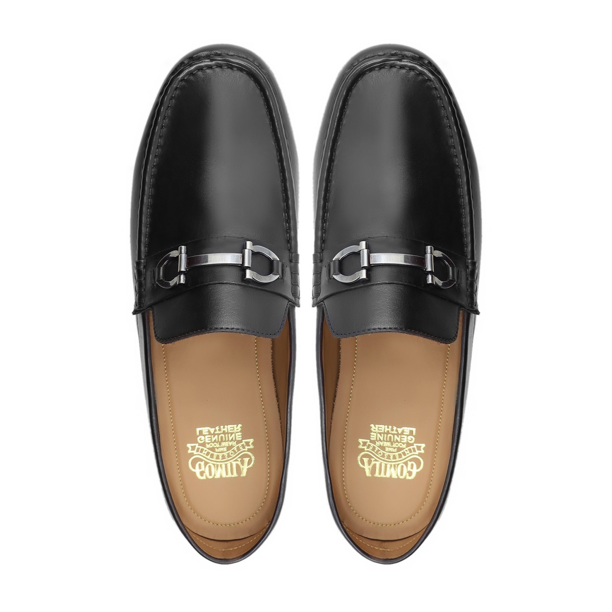 Fluorite - Men's Black Calf Leather Slipper