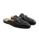 Portzone - Men's  Black Calf Leather Slipper