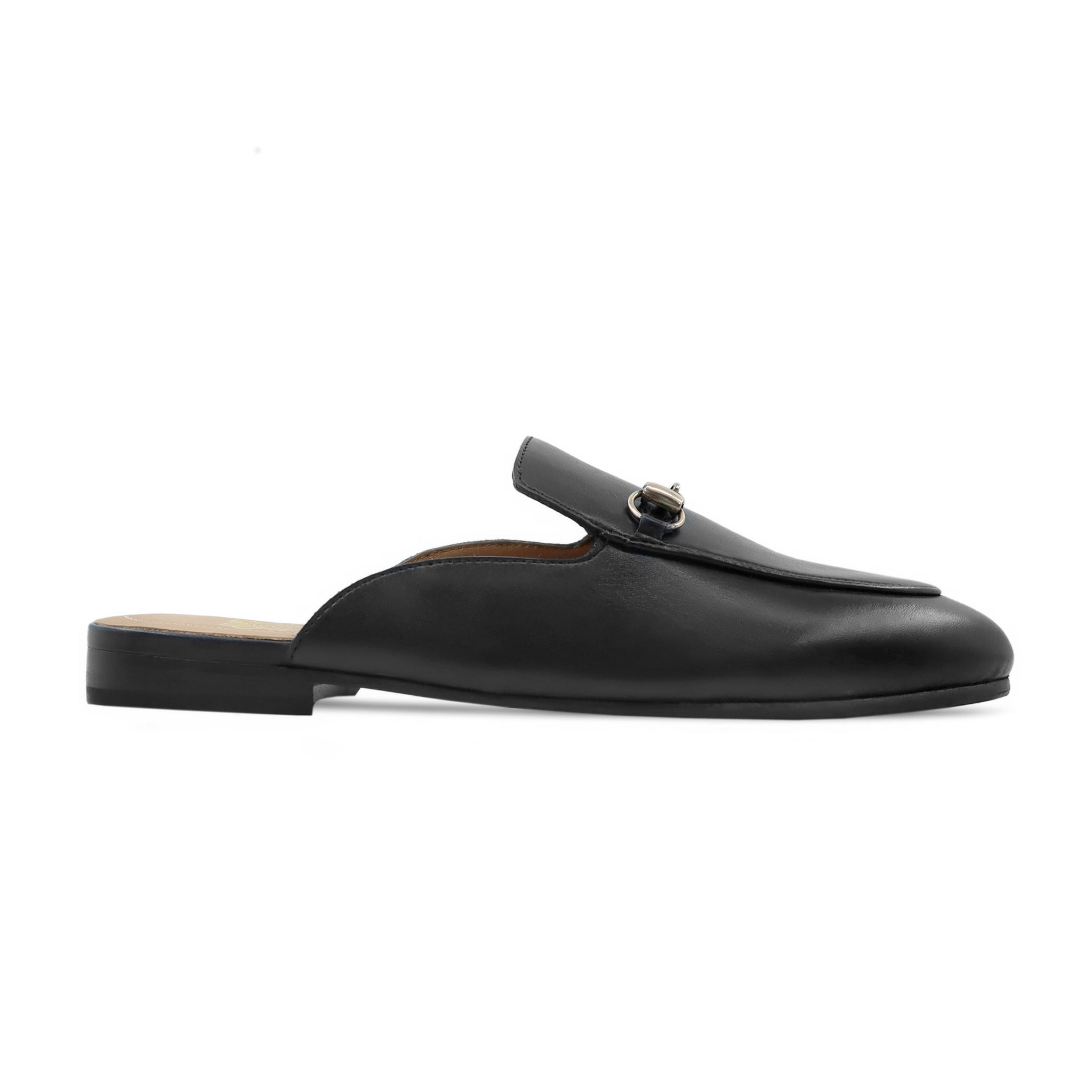 Portzone - Men's  Black Calf Leather Slipper