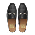 Portzone - Men's  Black Calf Leather Slipper