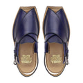Zanzi - Men's Dark Navy Blue Calf Leather Sandal