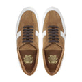 Cegled - Men's Camel and White Kid Suede Leather Jogger