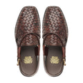 Yukiko - Men's Oxblood Hand Woven Calf Leather Sandal
