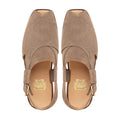 Kammie - Men's Light Brown Kid Suede Sandal