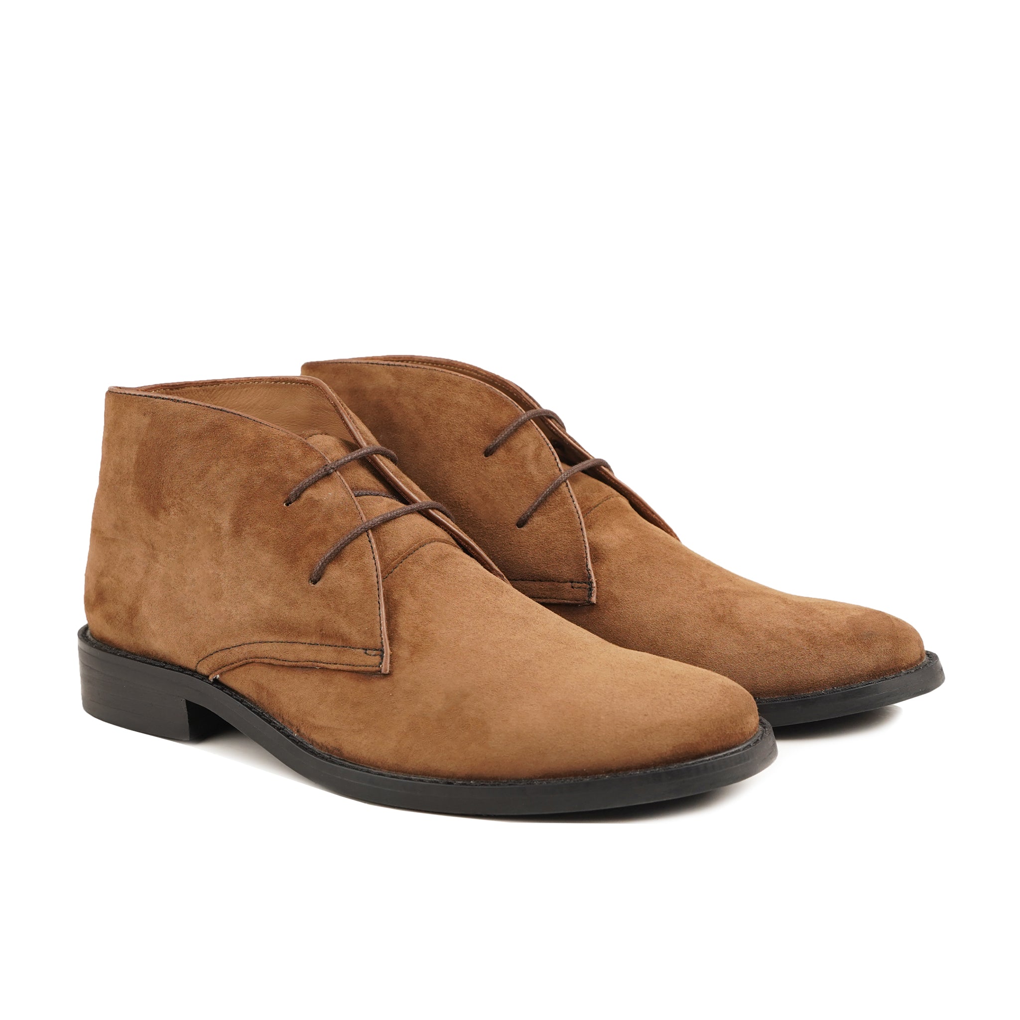 Sergio - Men's Camel Kid Suede Chukka Boot