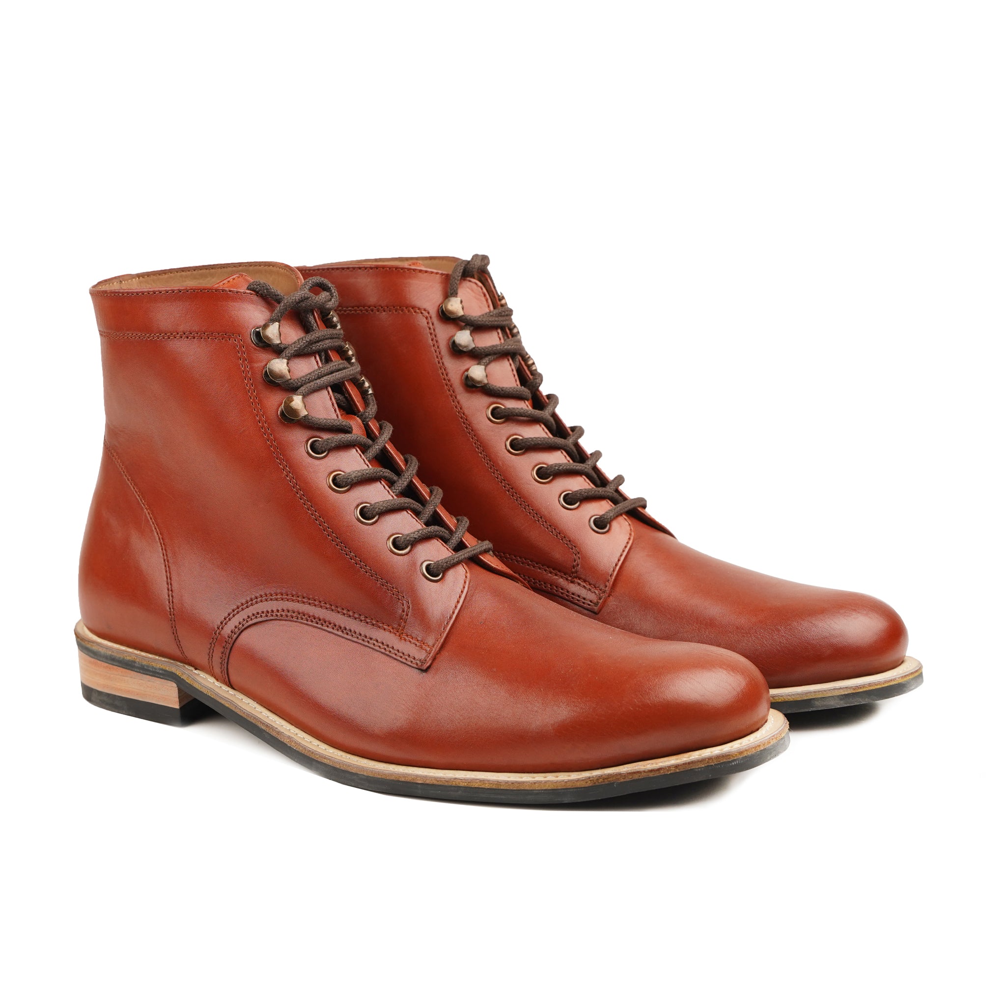 Bunty - Men's Tan Calf Leather Boot