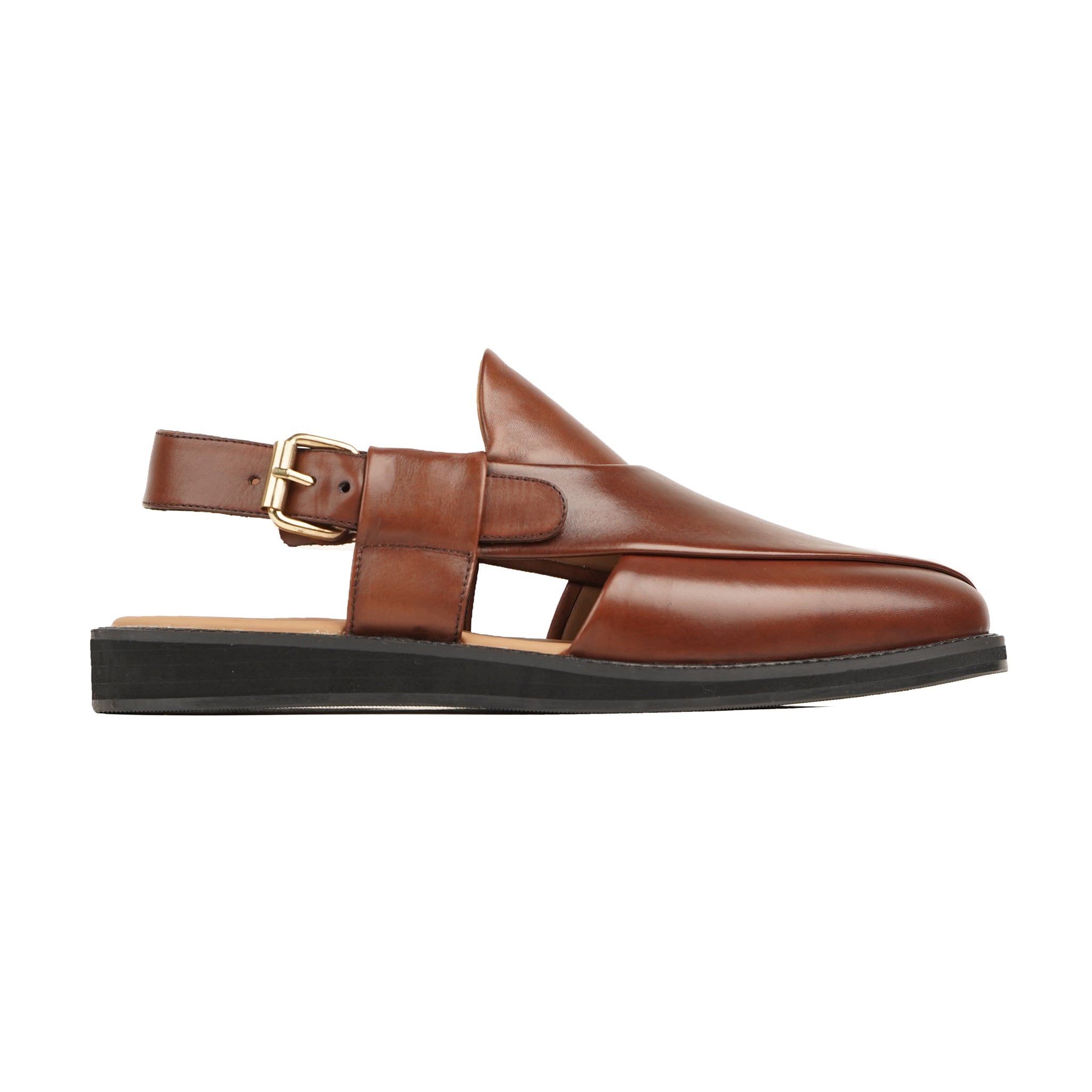 Shuri - Men's Brown Calf Leather Sandal