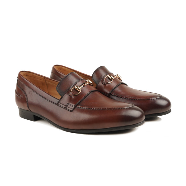 Arpino - Men's Oxblood Calf Leather Loafer