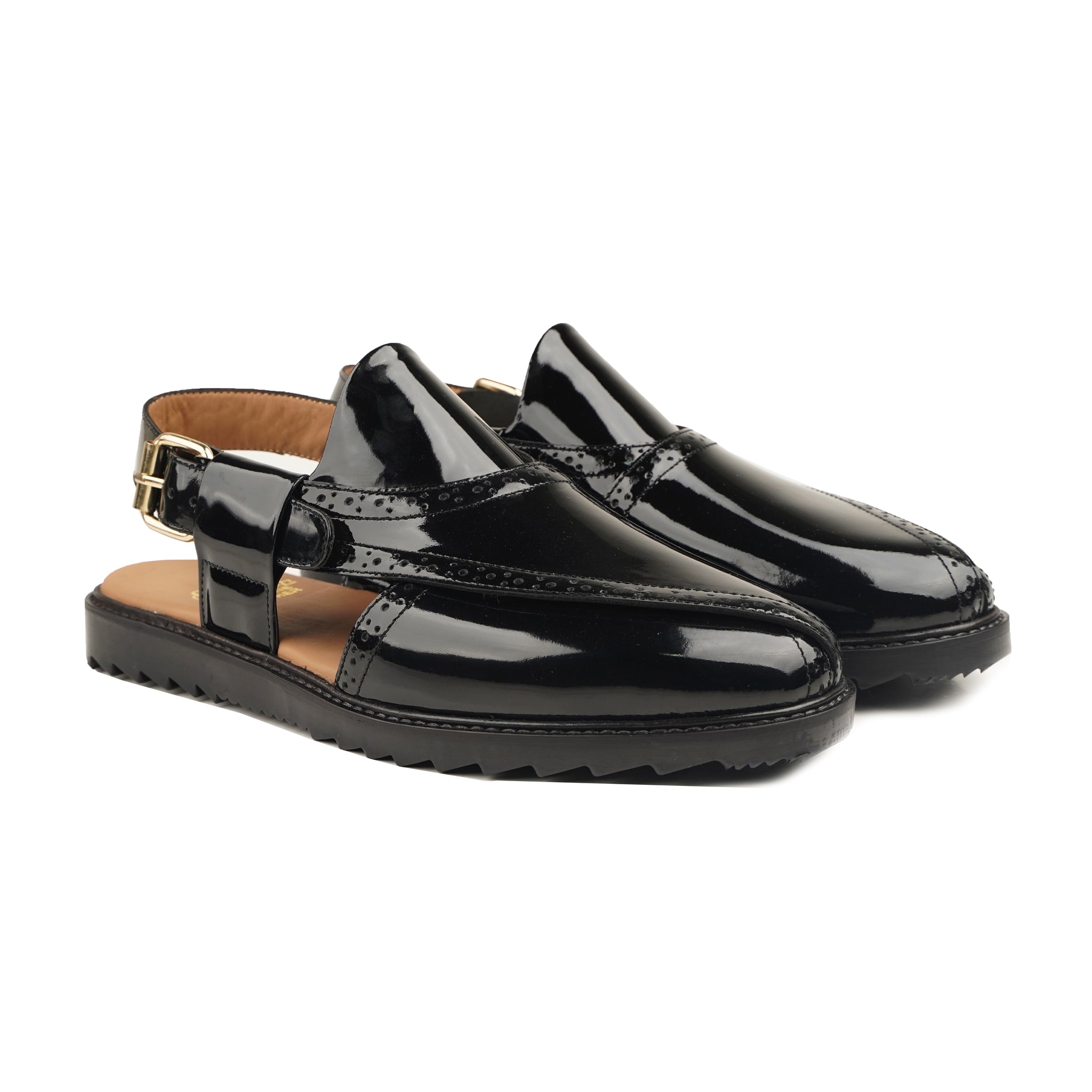 Inari - Men's Black Patent Sandal