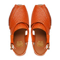 Yuka - Men's Tan Hand Woven Calf Leather Sandal