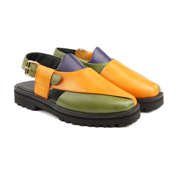 Emi - Men's Multi color Calf Leather Sandal