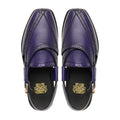 Ayako - Men's Blue Pebble Grain Leather Sandal