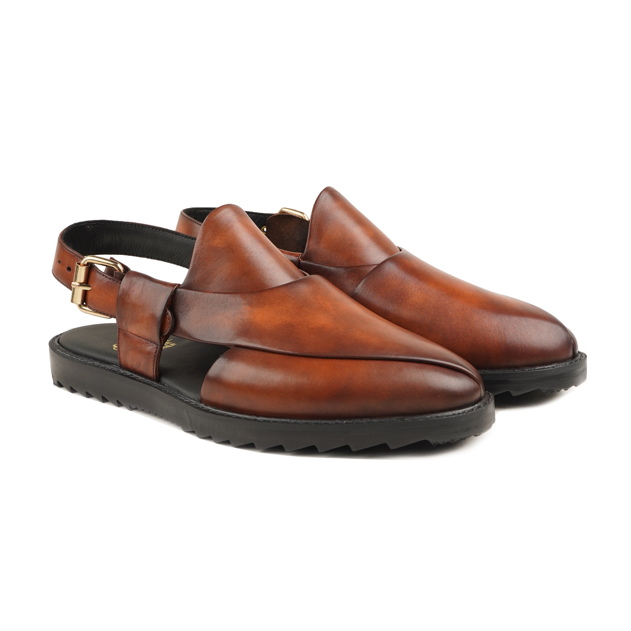 Paprika - Men's Brown Calf Leather Sandal