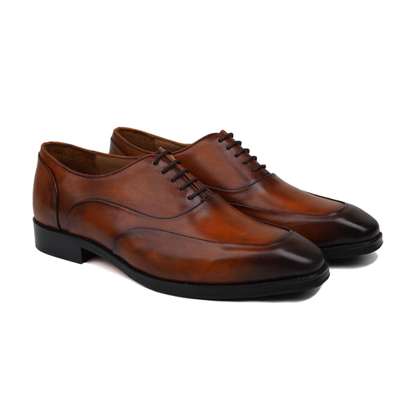 Chiro - Men's Burnished Brown Calf Leather Oxford Shoe