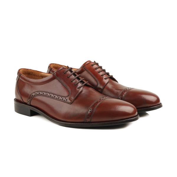 Gusto - Men's Oxblood Calf Leather Derby Shoe