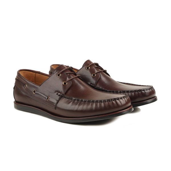 Tawran - Men's Brown Calf Leather Derby Shoe