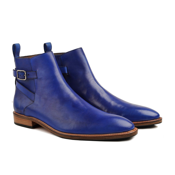 Torrie - Men's Blue Calf Leather jodhpur Boot
