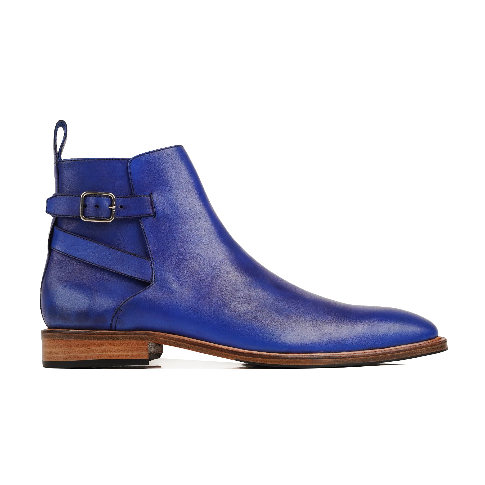 Torrie - Men's Blue Calf Leather jodhpur Boot