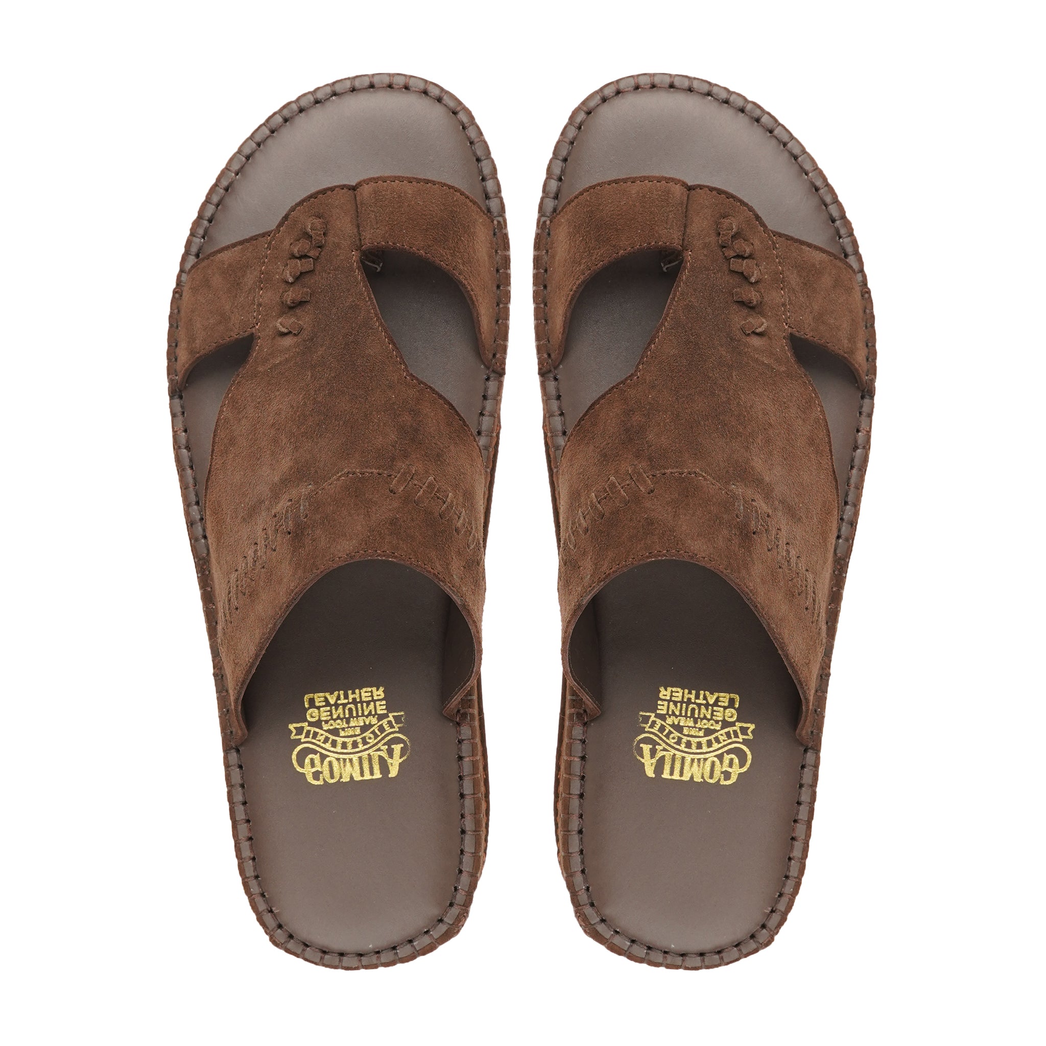 Getsy - Men's Dark Brown Kid Suede Slipper