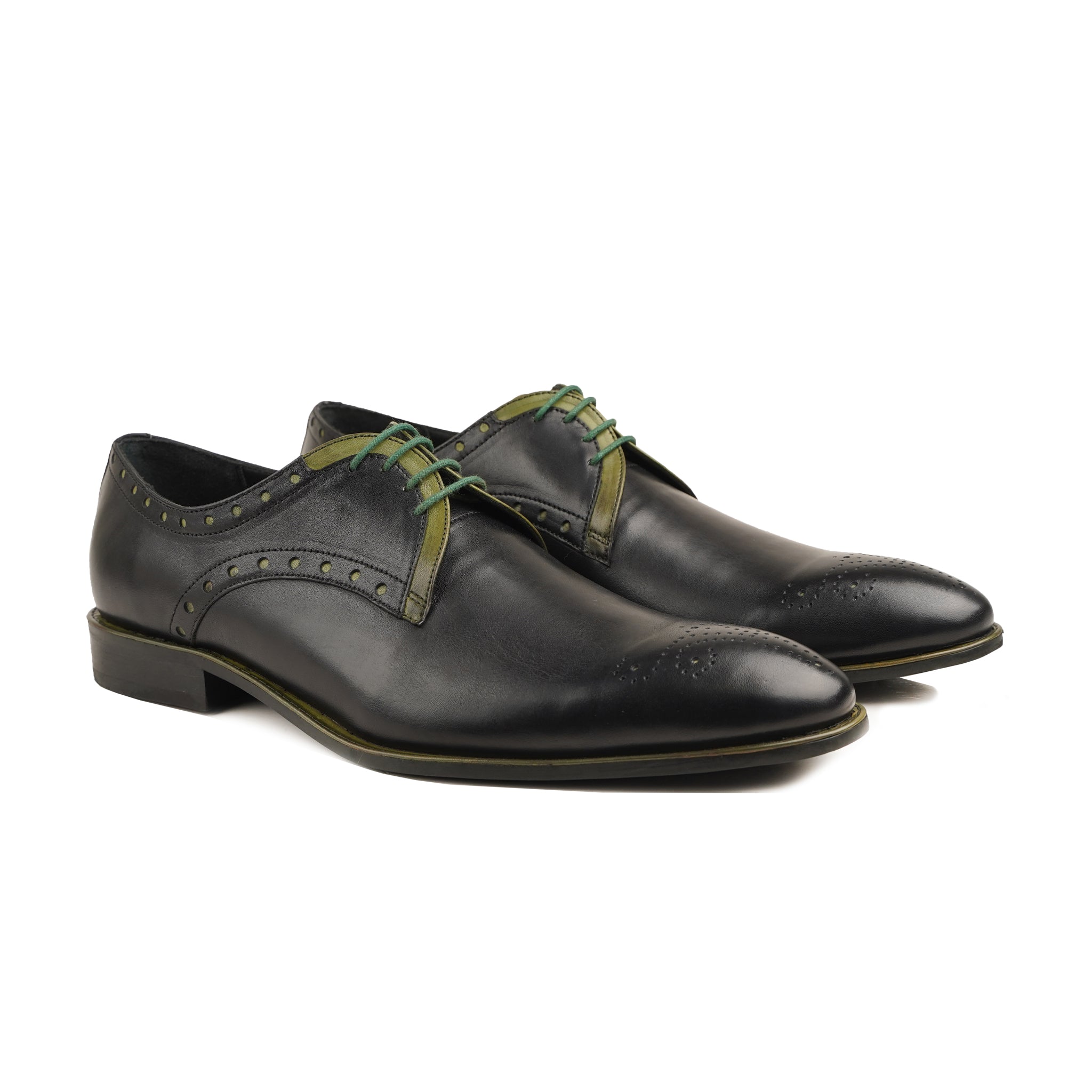 Terrain - Men's Black Calf Leather Derby Shoe